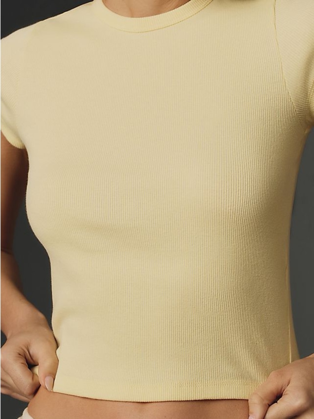 Blair Ribbed Baby Tee by Maeve
